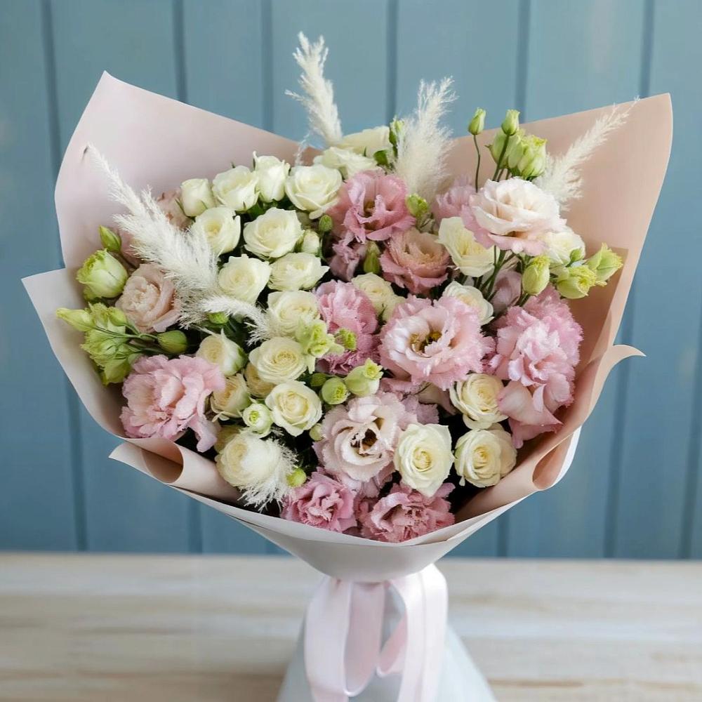 Букет цветов из: Альстромерии и Розы в Нижнем Тагиле