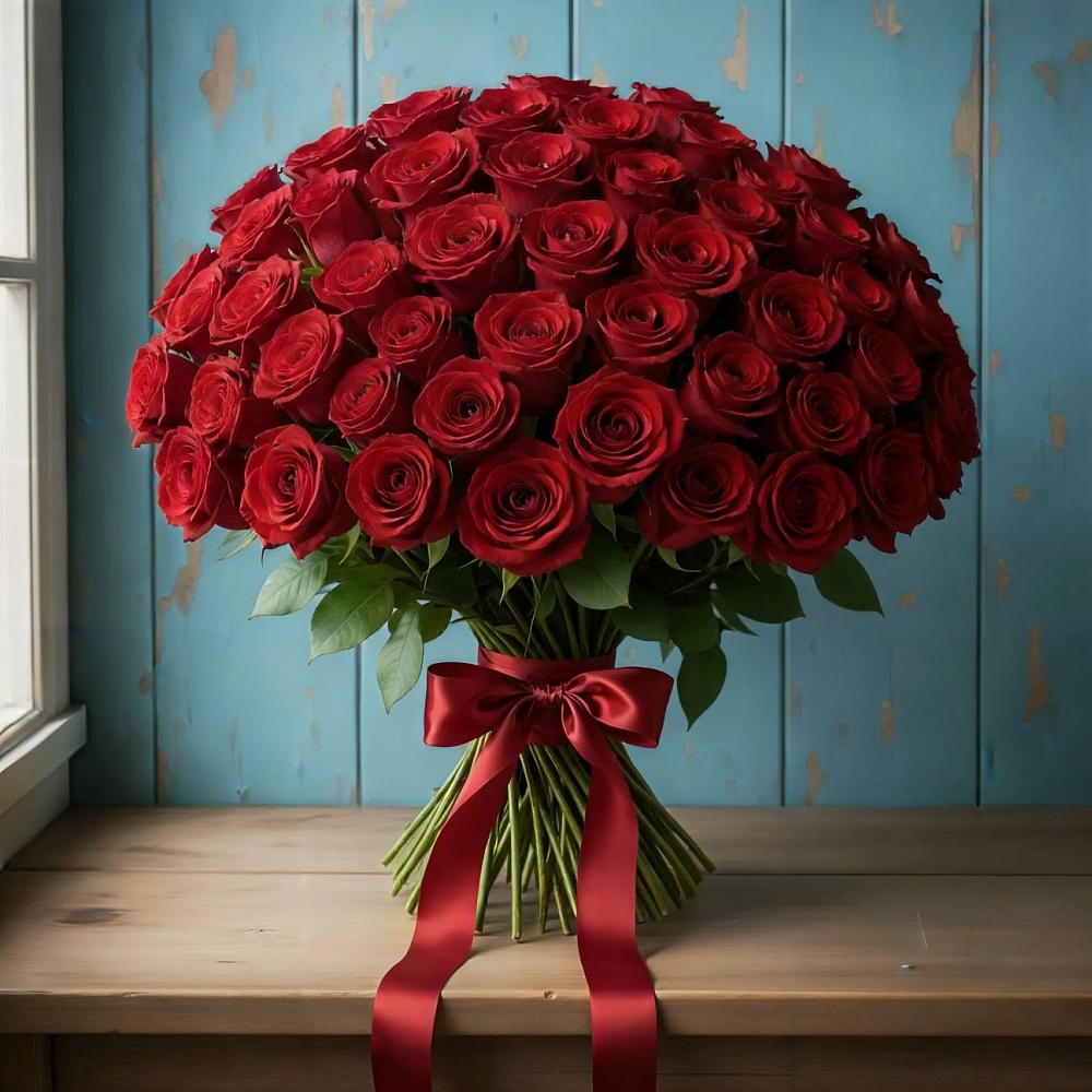 Букет Красные розы Блэк Меджик в Нижнем Тагиле