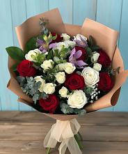 Букет цветов из:  Розы и Альстромерии #REPLACE_PRED# Нижнем Тагиле