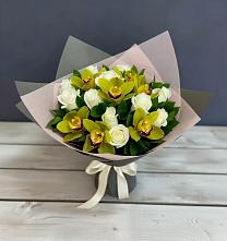 Букет цветов из:  Орхидеи и Розы в Нижнем Тагиле