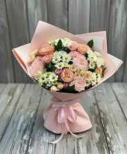Букет цветов из:  Гвоздики, Розы и Хризантемы в Нижнем Тагиле