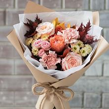 Букет цветов из:  Гвоздики, Хризантемы и Розы в Нижнем Тагиле