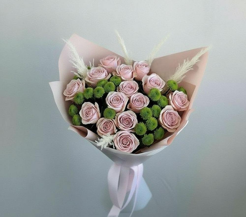 Букет цветов из: Розы и Хризантемы в Нижнем Тагиле