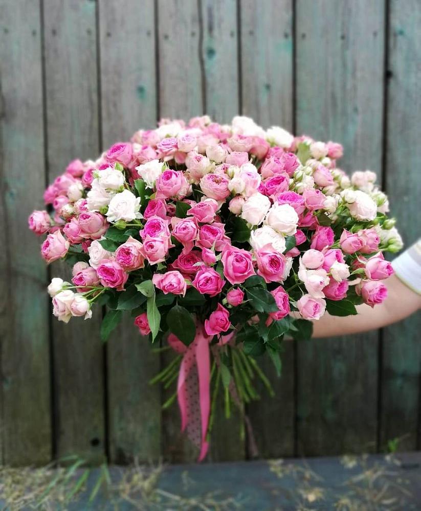 Букет Розовые кустовые розы Натали и Лав Лидия в Нижнем Тагиле