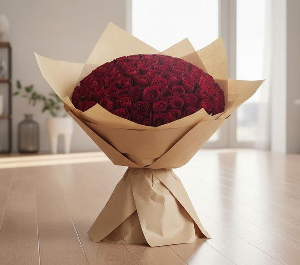 Букет 101 Красная роза в Нижнем Тагиле