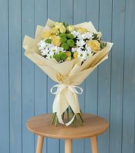 Букет цветов из:  Хризантемы и Розы в Нижнем Тагиле