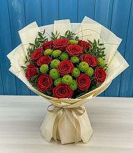 Букет цветов из:  Розы и Хризантемы #REPLACE_PRED# Нижнем Тагиле