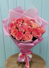 Букет 15 Розовых роз Равель в Нижнем Тагиле