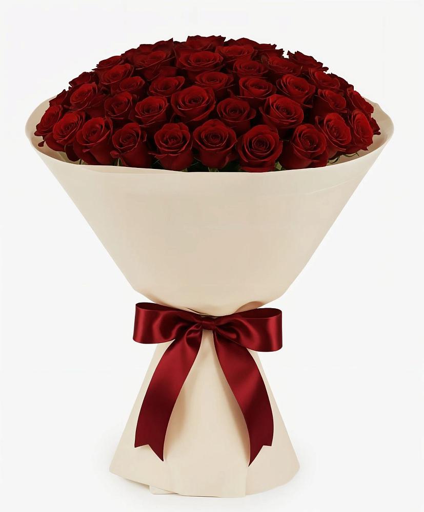 Букет 101 Бордовая роза Блэк Бакарра в Нижнем Тагиле