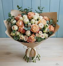 Букет цветов из:  Альстромерии и Розы в Нижнем Тагиле
